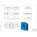 Plastic barrel BK-1000